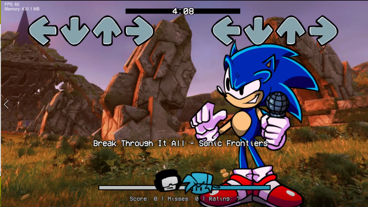 Break Through It all (Sonic Frontiers) FNF mod
