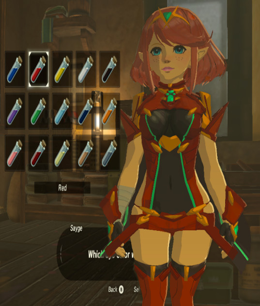 Pyra Outfit Renewal Linkle And Zelda The Legend Of Zelda Breath Of The Wild Switch Mods 2174