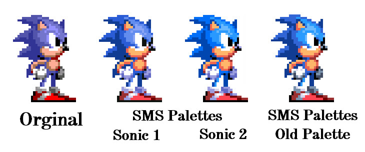 Sonic 1 8-Bit (Master System) - (Sonic 1 Palette) by NickyTeam2 on