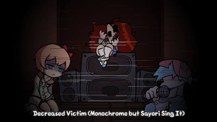 Deceased Victim, Monochrome but sayori and bf!