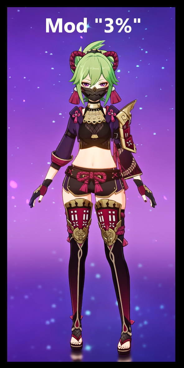 Kuki Shinobu "3%" Thiccer 4k + 16 Variants + 3 Ver