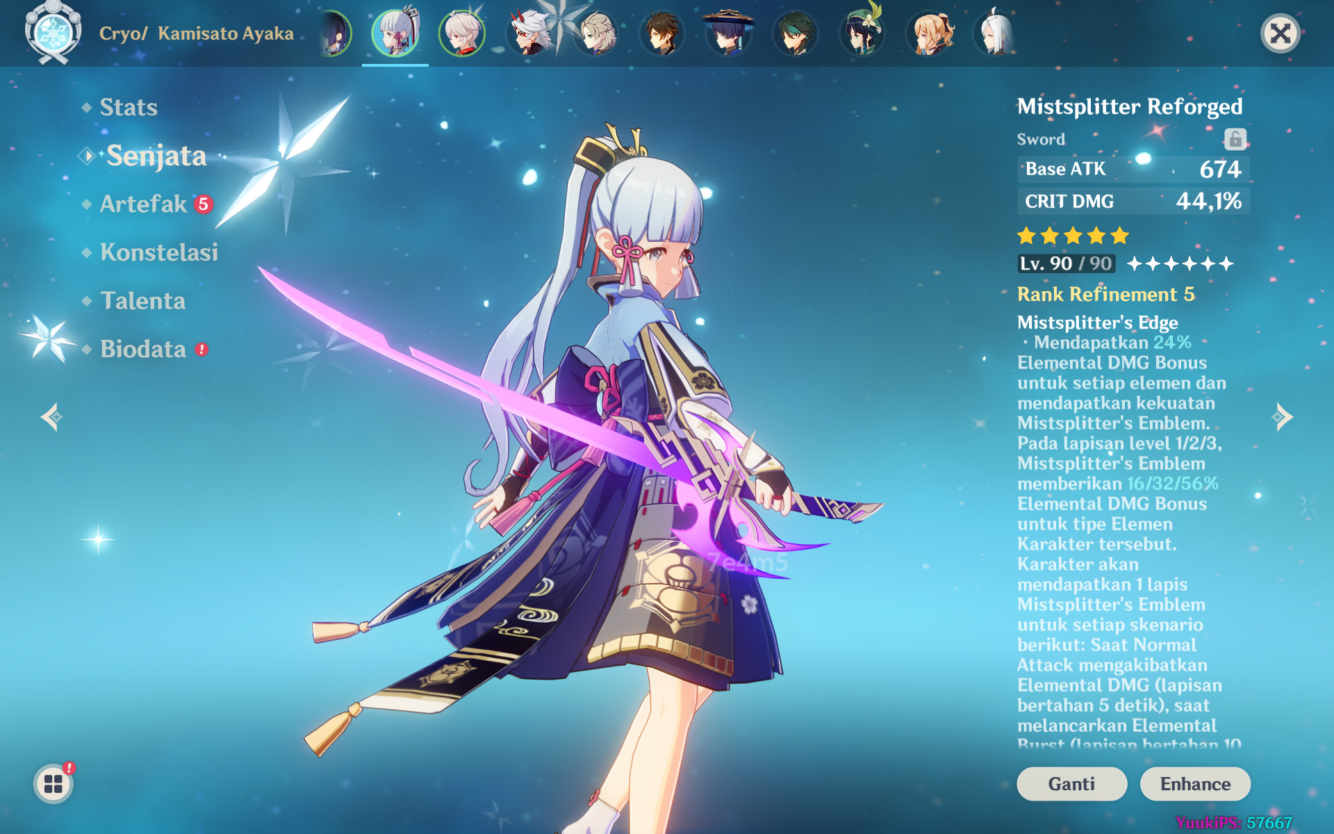 Mistsplitter As CBT2 (Unreleased Version) [Genshin Impact] [Mods]