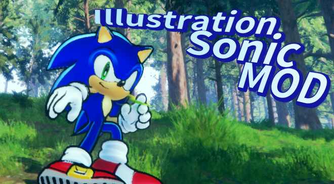 2D Illustration Shader Sonic 1.1 [Sonic Frontiers] [Mods]