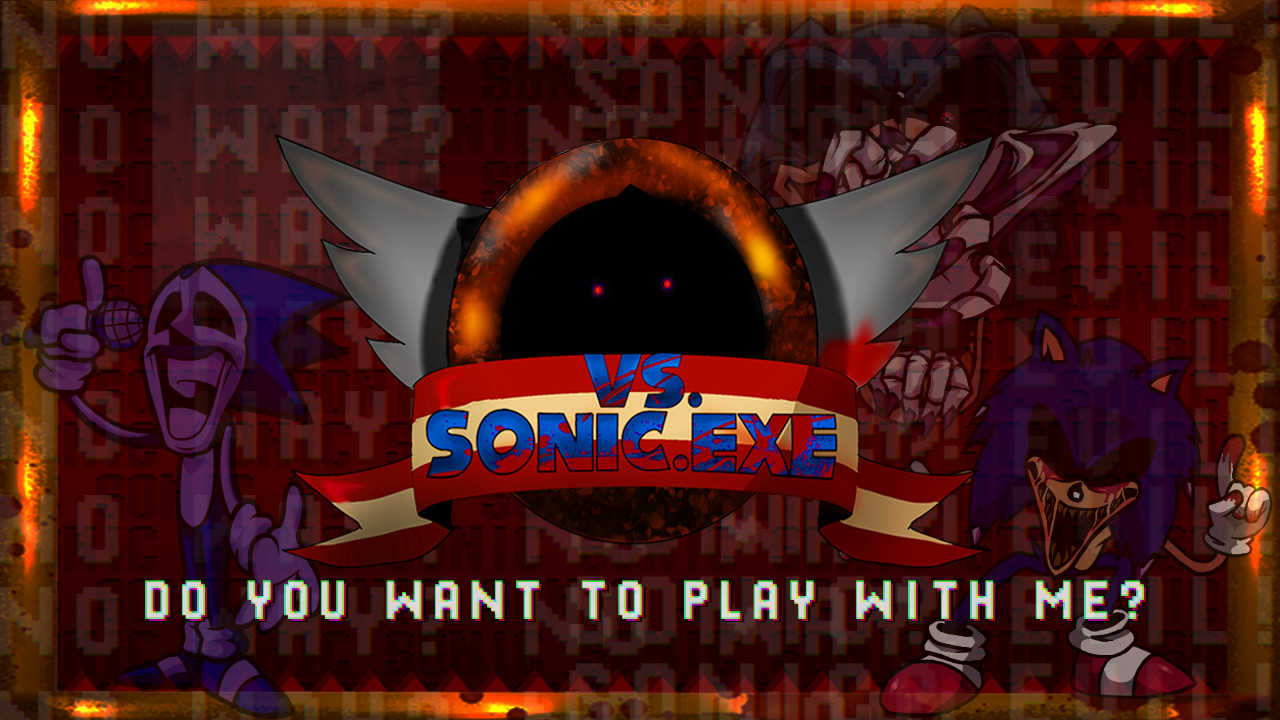 Sonic.exe Game over cover [Friday Night Funkin'] [Mods]