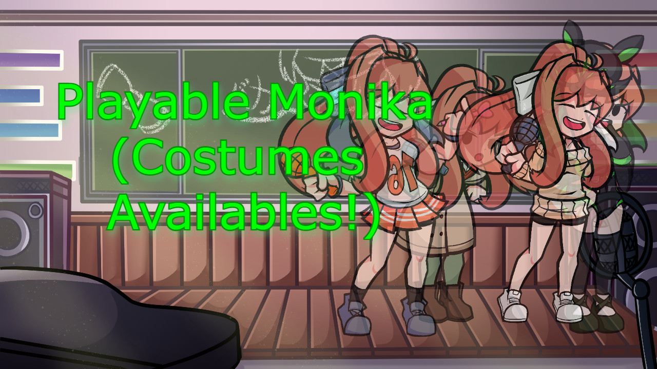Playable Monika (Costumes available!)