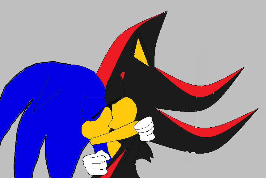 Sonic and shadow making out as president's picture [Shadow The Hedgehog]  [Mods]