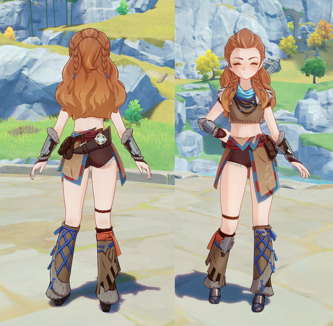 Aloy Midriff & Shorts