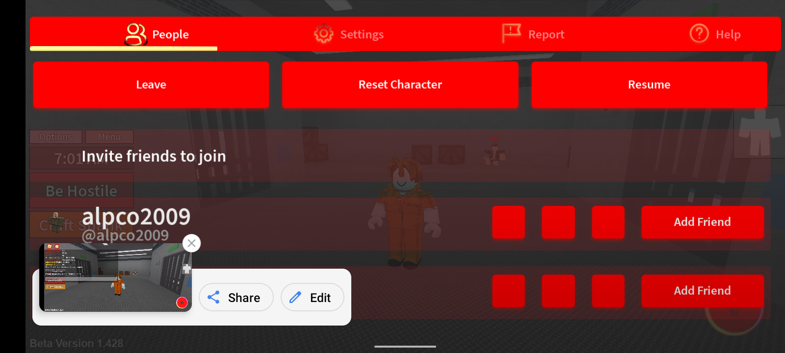 Discontinued) Roblox Lite [Roblox] [Mods]