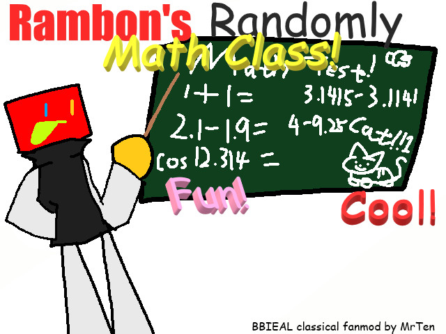 Rambon's Randomly Math Class! Mod for Baldi's Basics | Baldi Mods