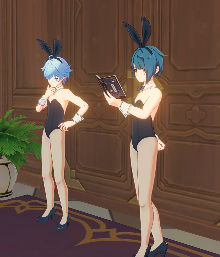 Chongyun & Xingqui Bunny Outfits