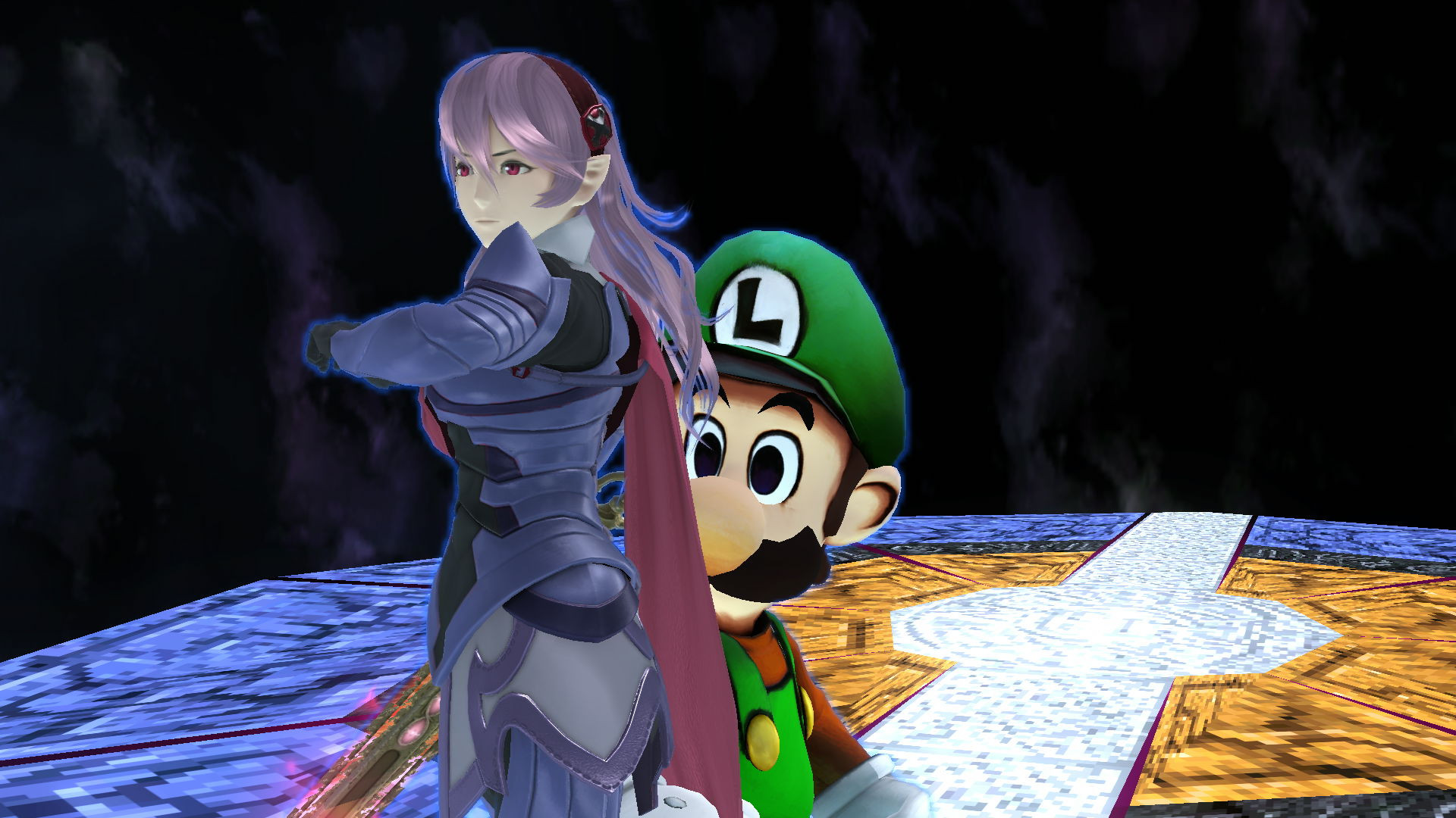 Gasai Yuno Female Corrin Mirai Nikki Super Smash Bros Wii U Mods