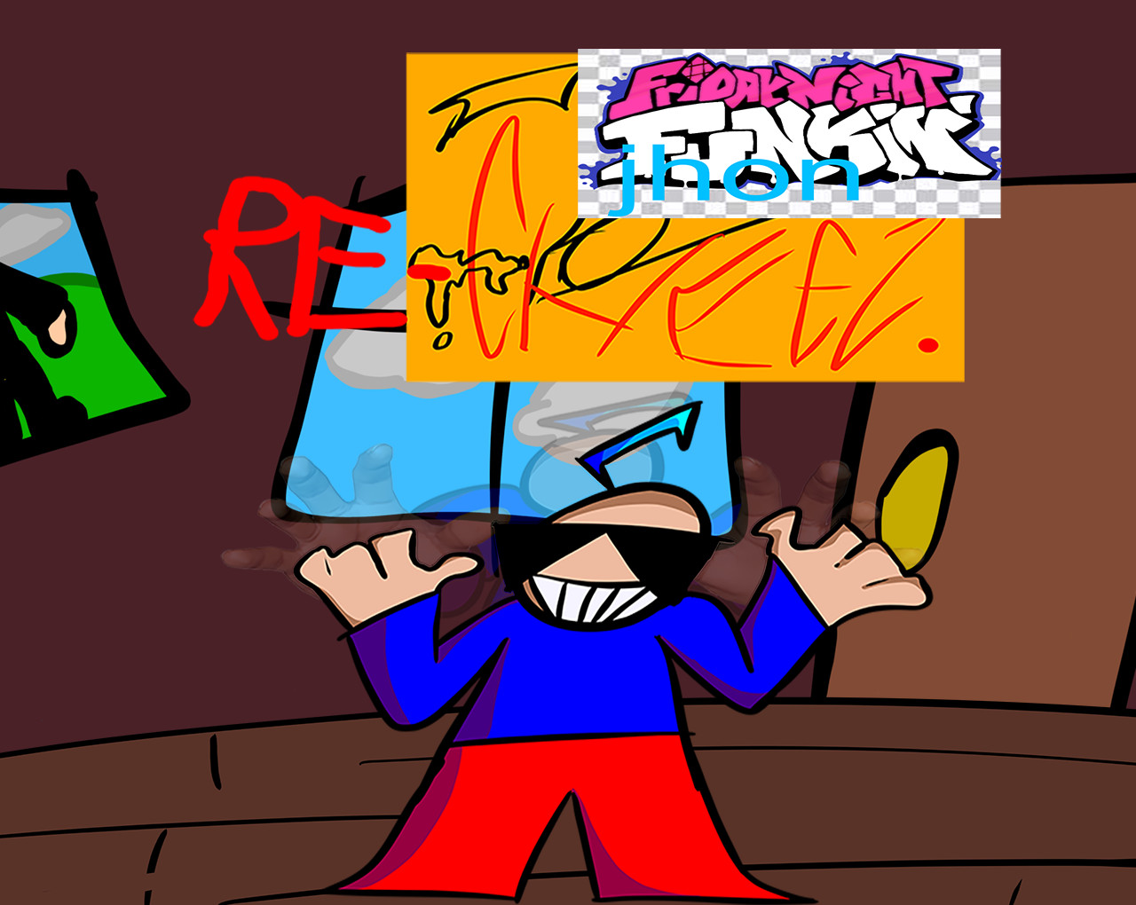 (V1.5 OUT NOW!!!) Vs. Jhon - Re-Cheesed