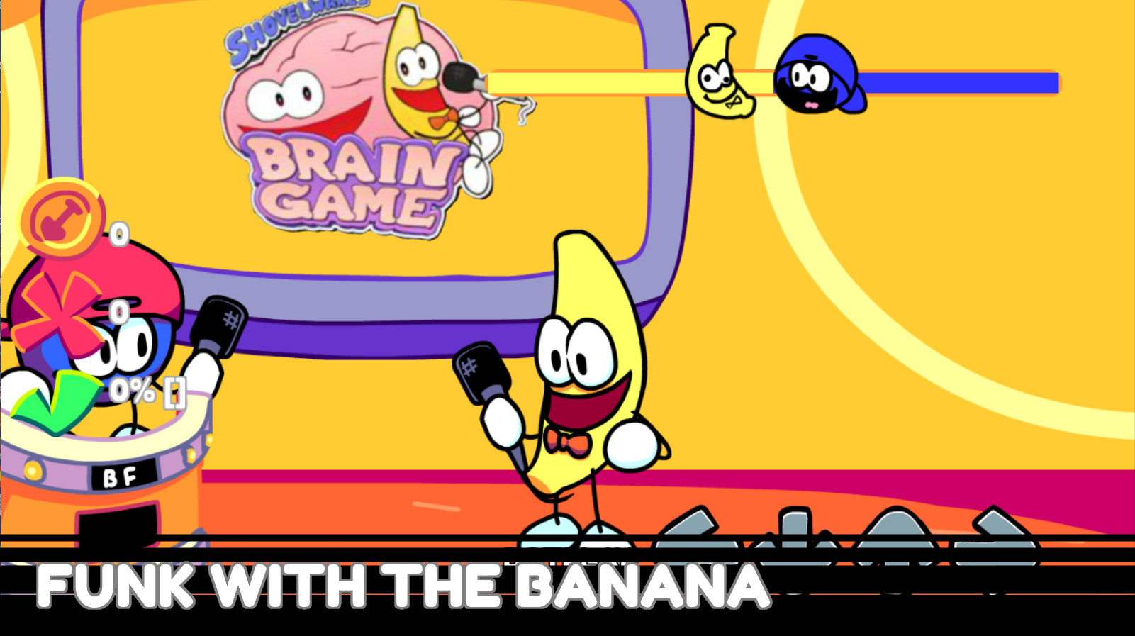 Game Friday Night Funkin' VS Dancing Banana: Shovelware's Brain