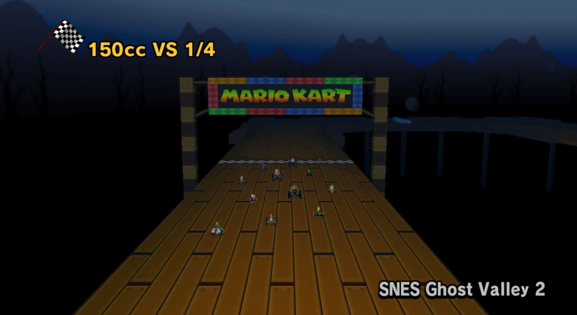 Witches Forest (SNES Ghost Valley 2 Texture) - Custom Mario Kart