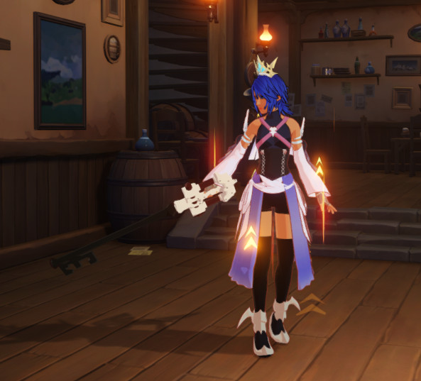Aqua As Shenhe + Master's Defender On Deathmatch