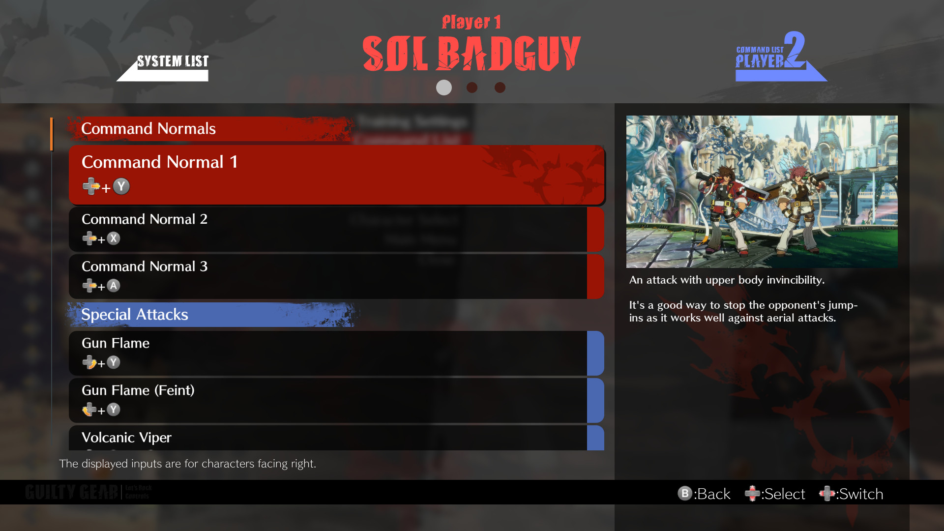 Switch Button Prompts [GUILTY GEAR STRIVE] [Mods]