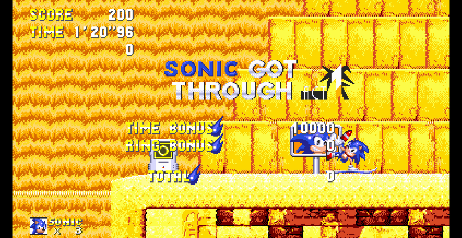 Snowboarding Sonic (Escape From The Island) [Sonic 3 A.I.R.] [Mods]