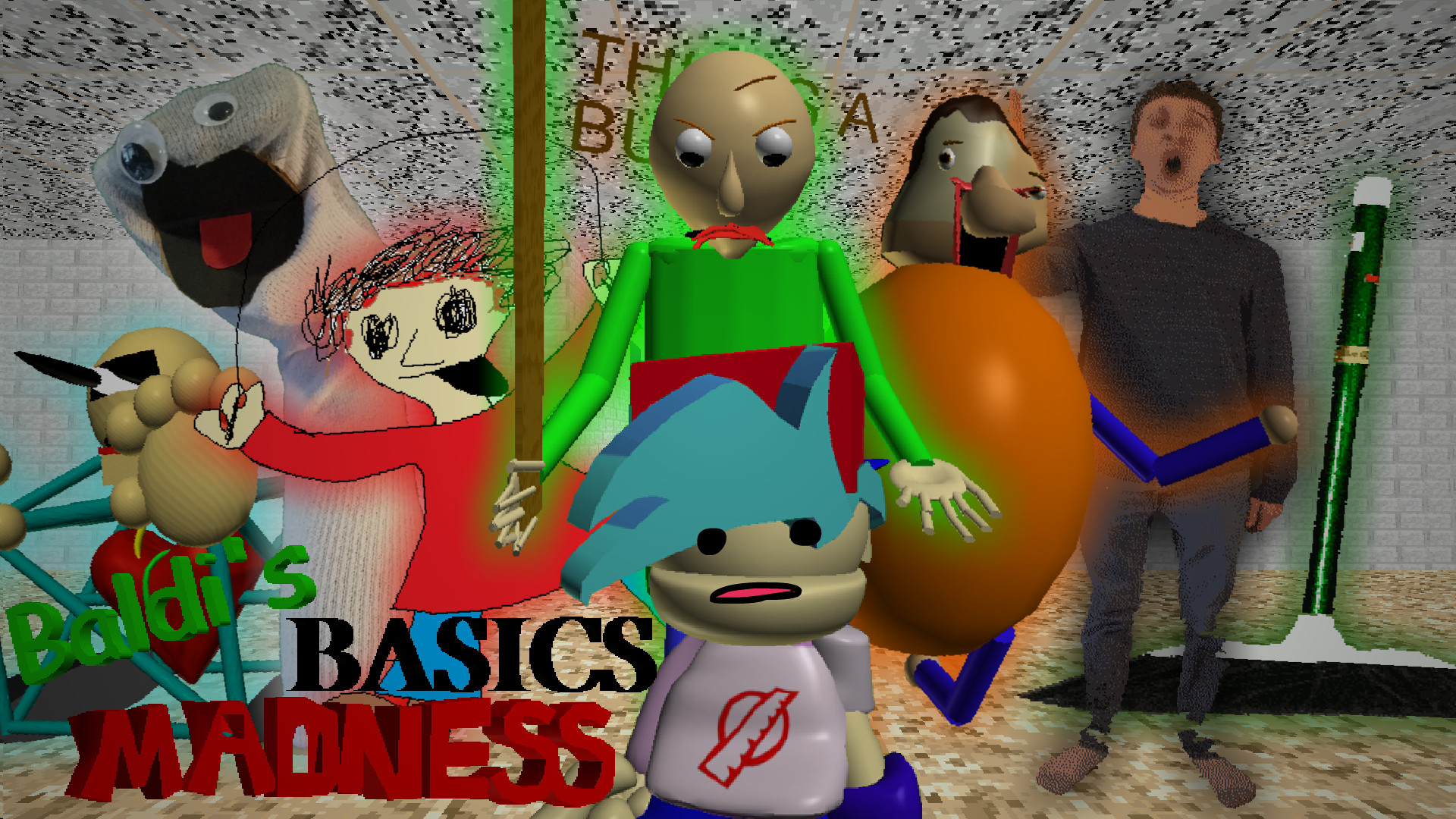 Baldi FNF mod play online, FNF vs Baldi Basics unblocked download