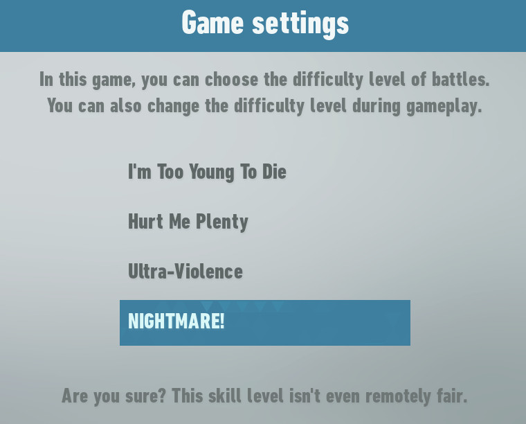 DOOM Difficulty names, descriptions and Game Overs [Sonic Frontiers] [Mods]