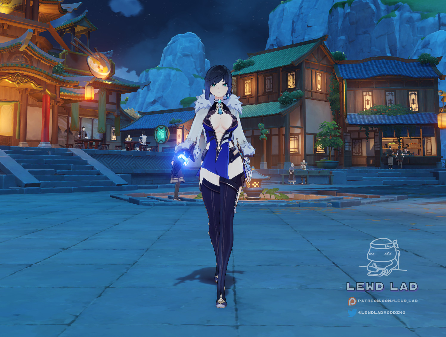 Yelan Wearing her Jacket Series