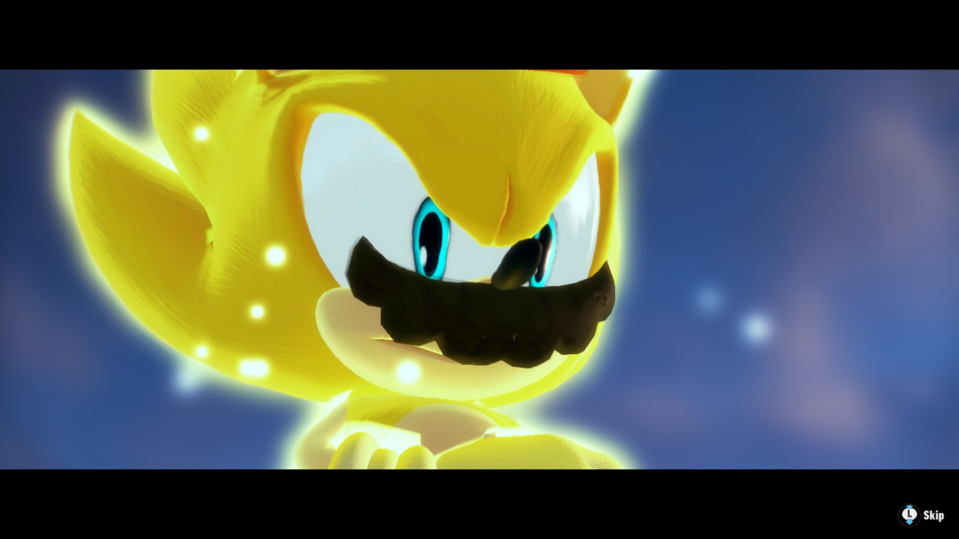 Sonic in Mario's outfit [Sonic Frontiers] [Mods]