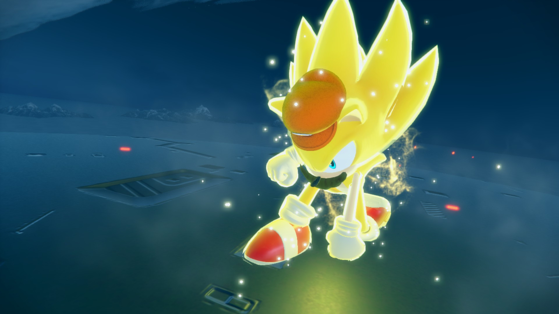 Sonic in Mario's outfit [Sonic Frontiers] [Mods]