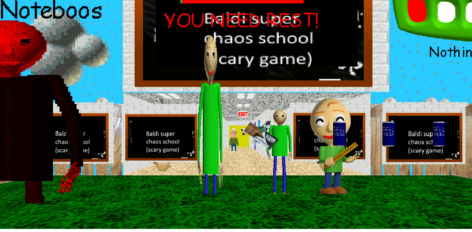 Baldi Scary Chaos School Game [Baldi's Basics] [Mods]