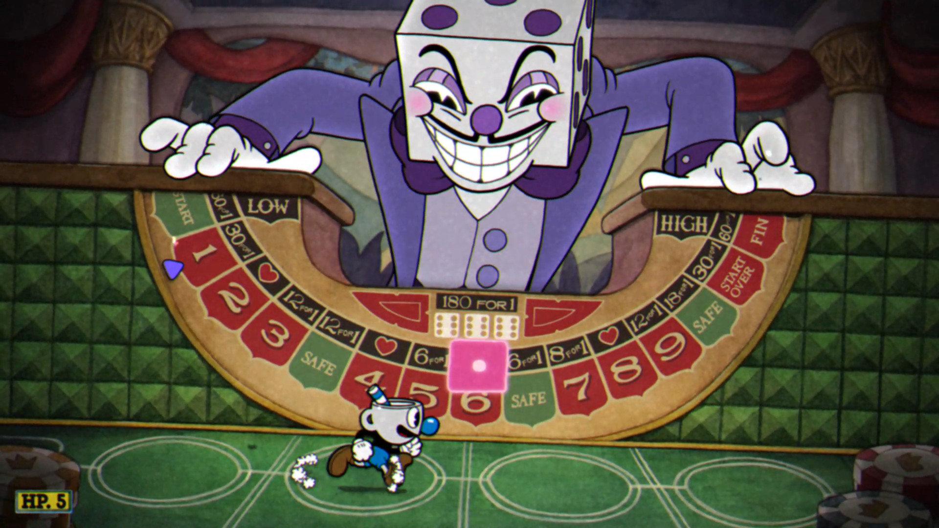 King Dice but Cuphead's Hallucinating (Day 8) [Cuphead] [Mods]