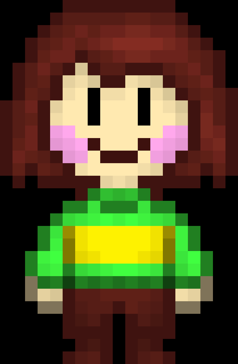 Image of chara from undertale