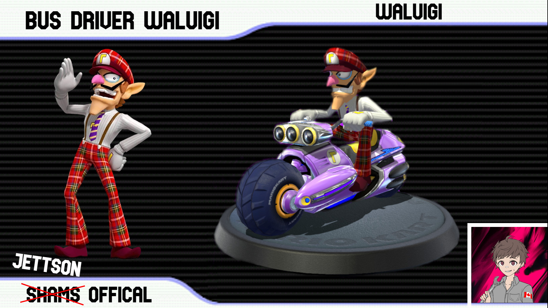 Bus Driver Waluigi Mkt Mario Kart 8 Deluxe Mods 5527