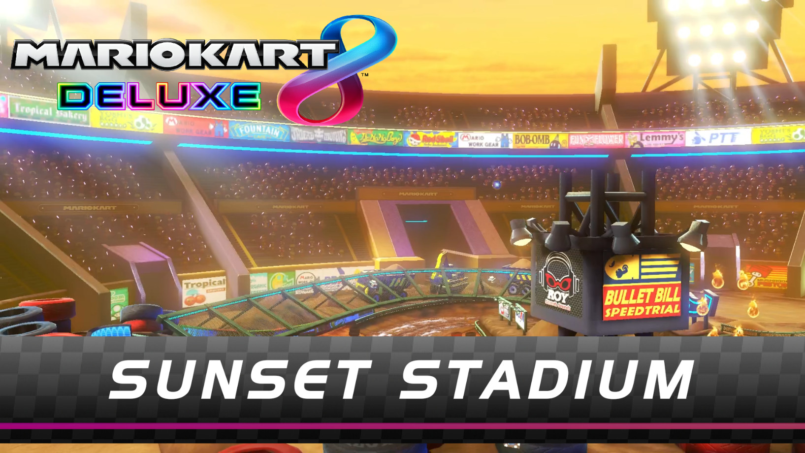 Sunset Stadium Mario Kart 8 Deluxe Mods 7551