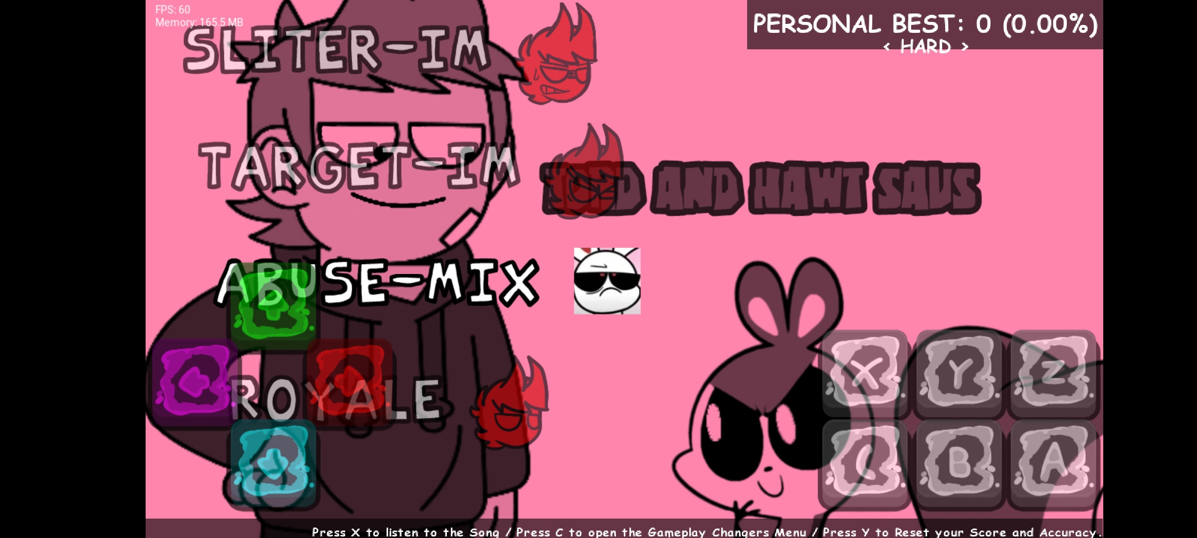 FNF Abuse But EvilFF and Iscream (Reskin + Cover)