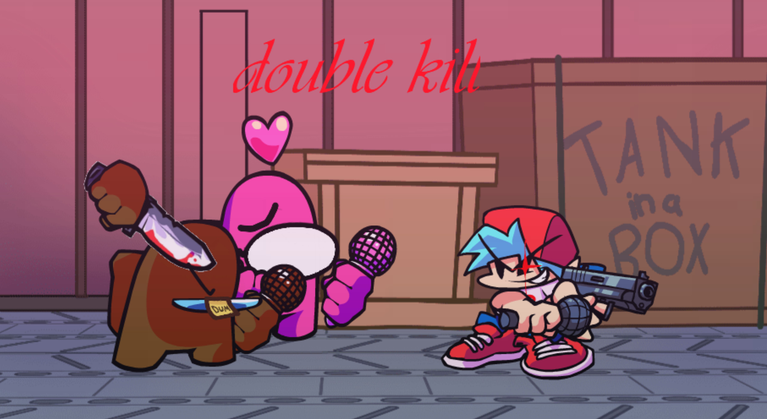 V.S IMPOSTOR V4 BROWN AND PINK DOUBLE KILL