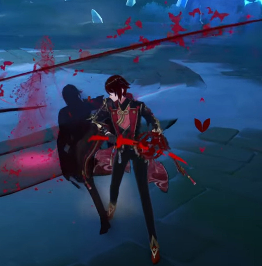 Ayato Red Black Effect Mod