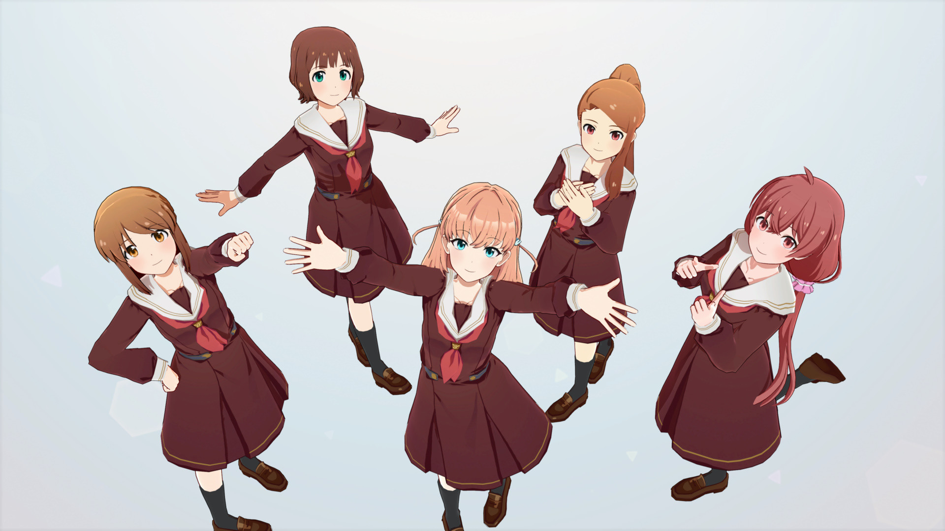 Hasunosora High School Uniform Over Matsuri Dance [THE IDOLMSTER