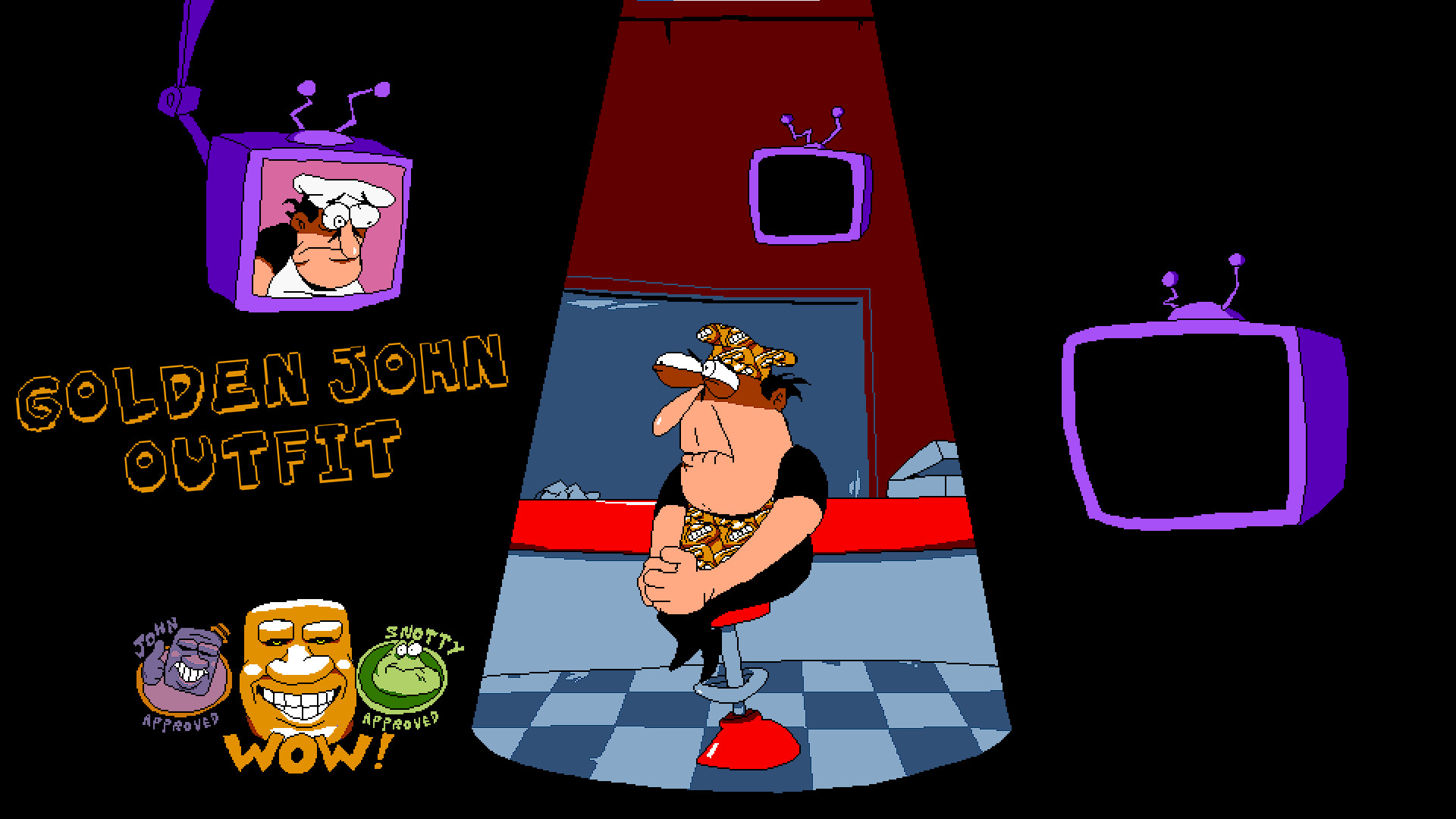 Golden John Outfit [Pizza Tower] [Mods]