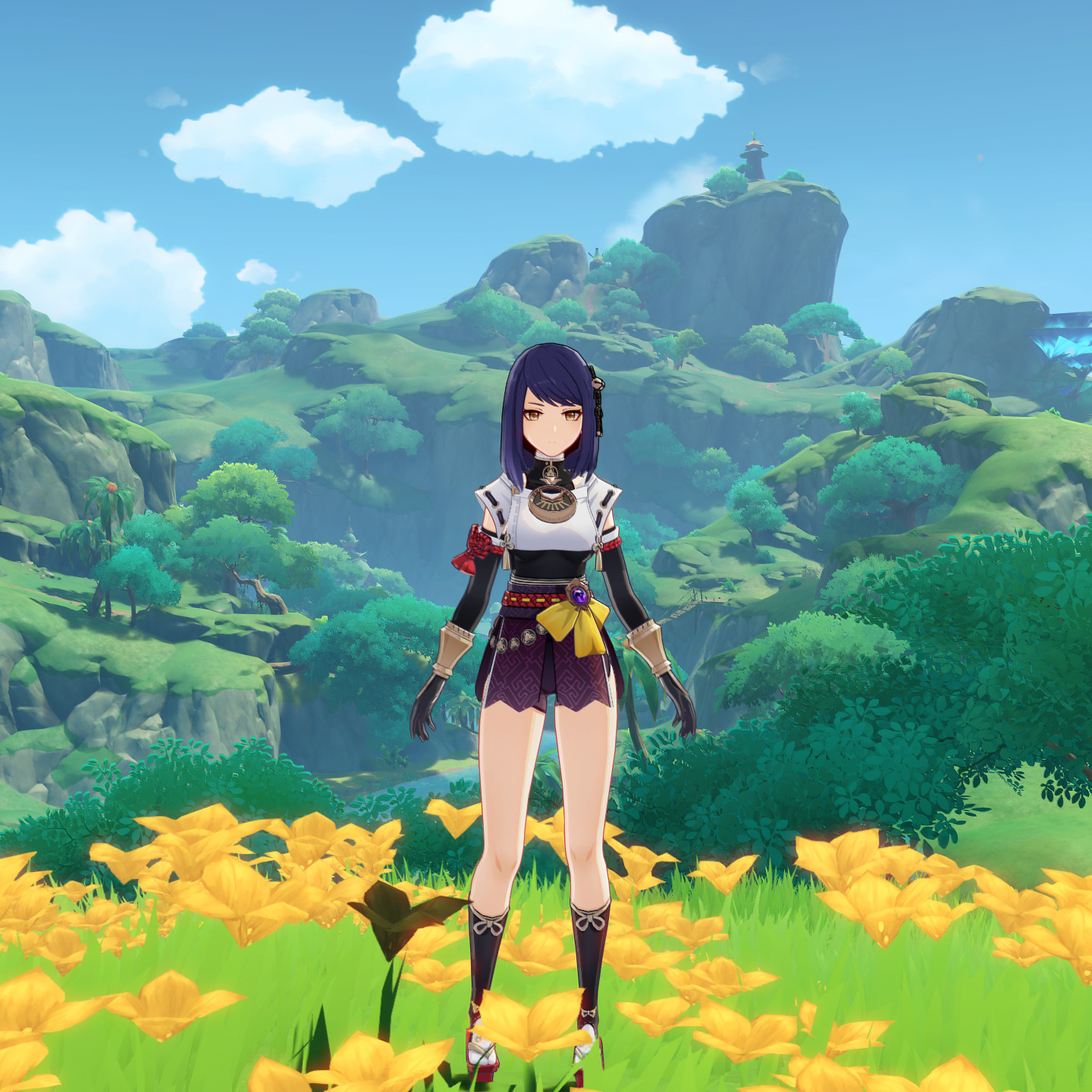 Kujou Sara Alternative SFW With Toggle