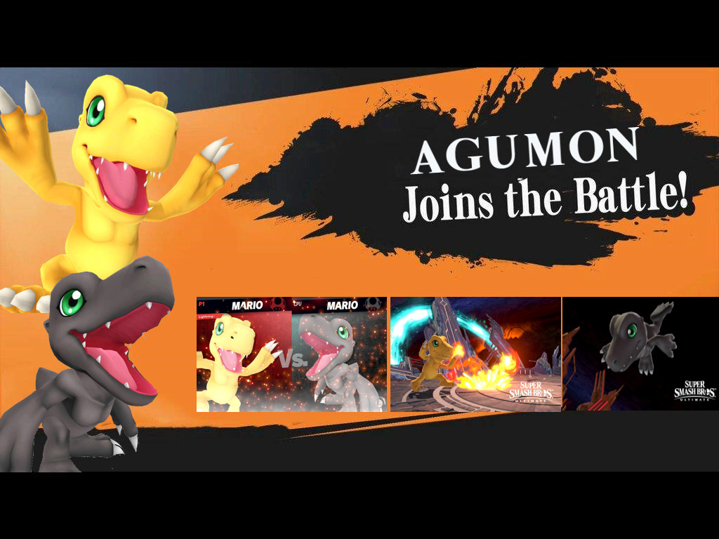 Agumon Joins The Battle [Super Smash Bros. Ultimate] [Mods]