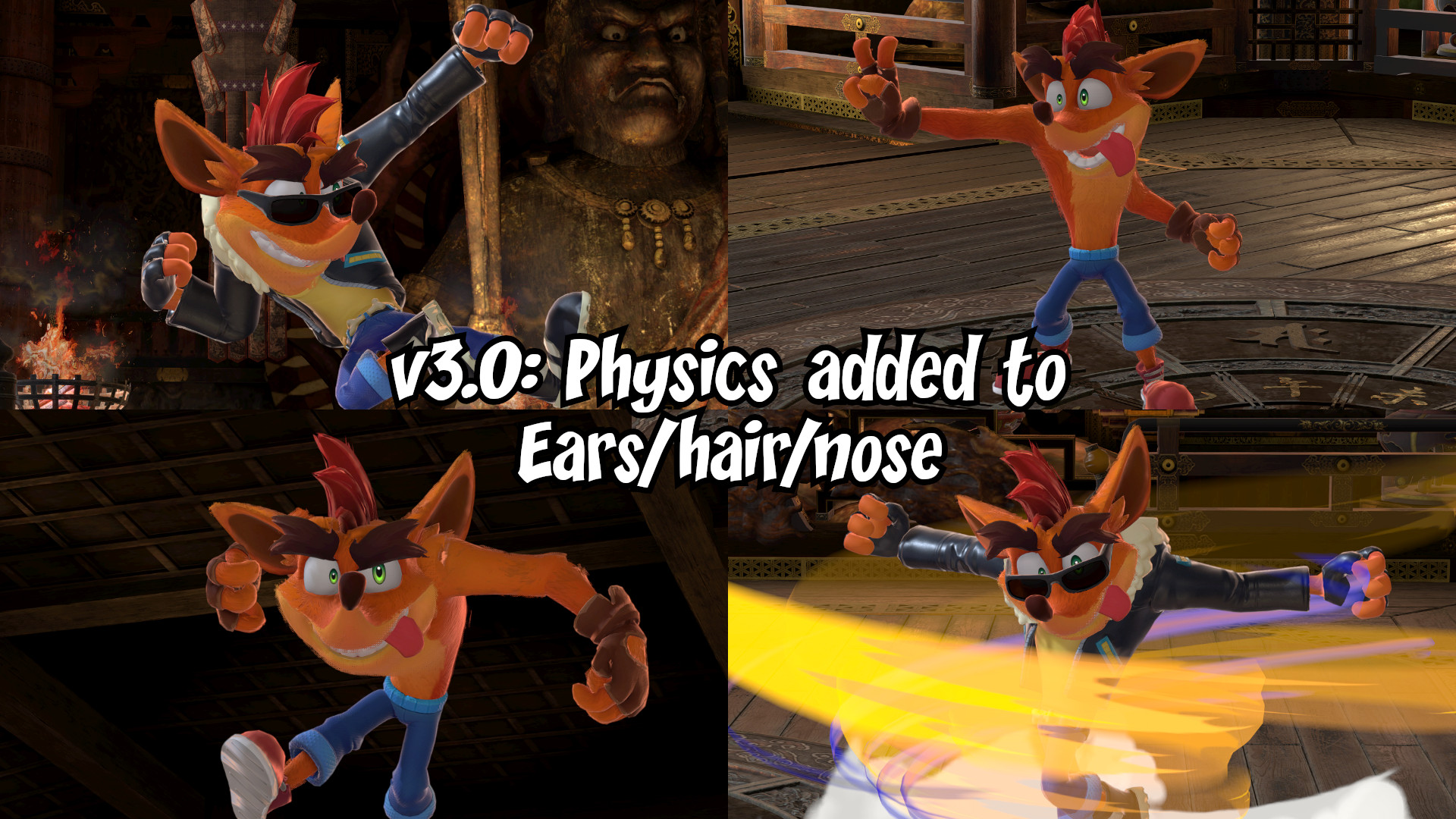 Crash Bandicoot Smash Bros Moveset (Remastered) by