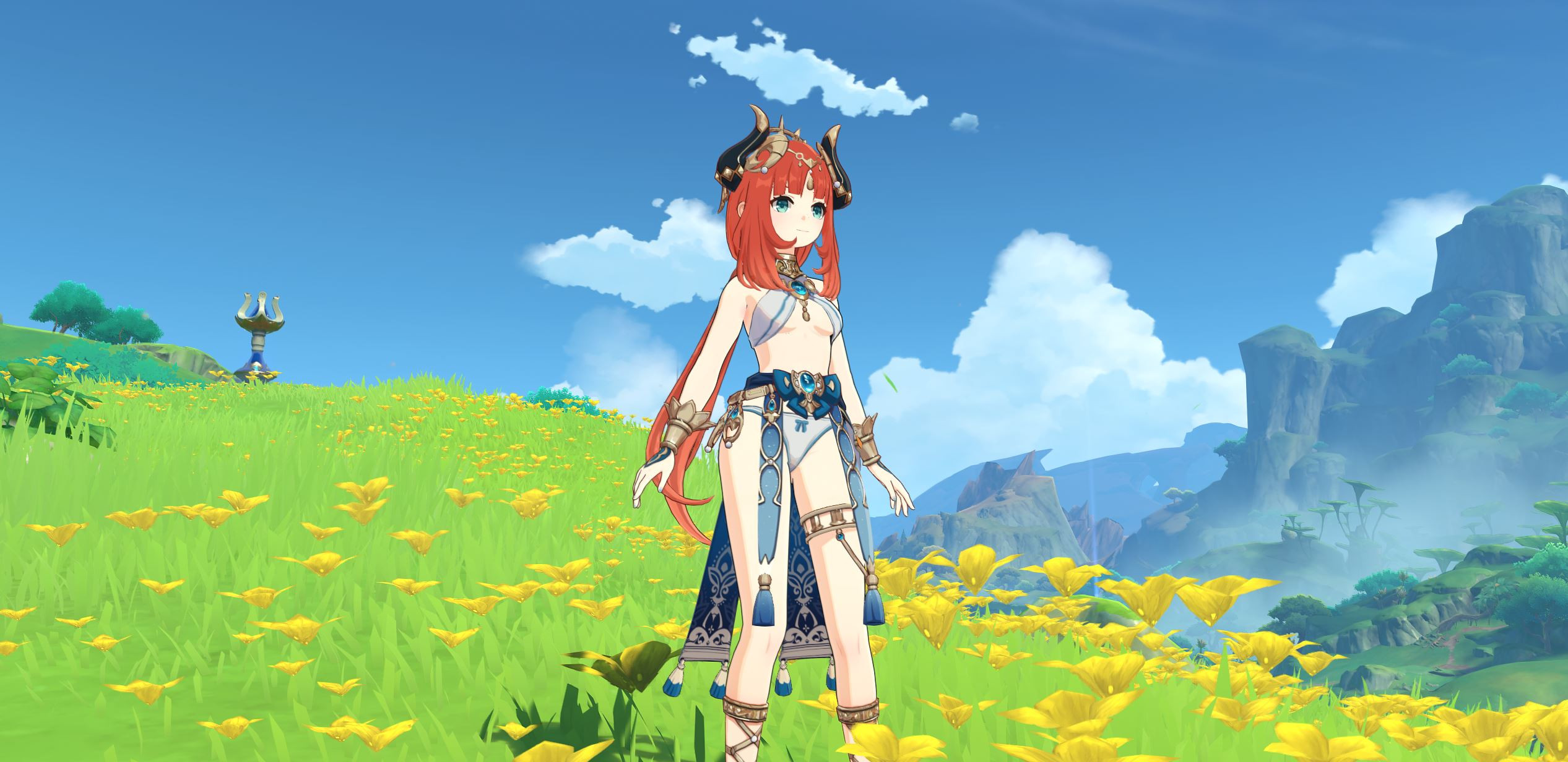 Enhanced Nilou - Pantsu + Skirt Variations