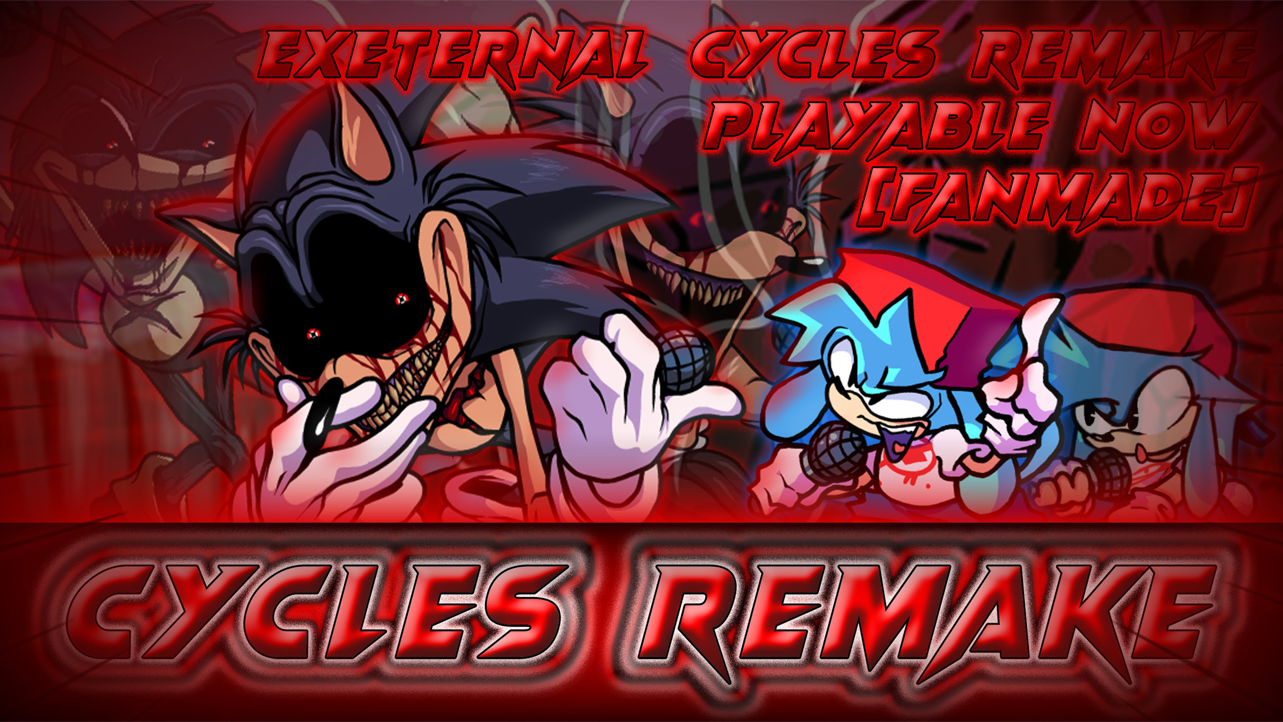 CYCLES REMAKE EXETERNAL PLAYABLE (OUT NOW!) [Friday Night Funkin'] [Mods]