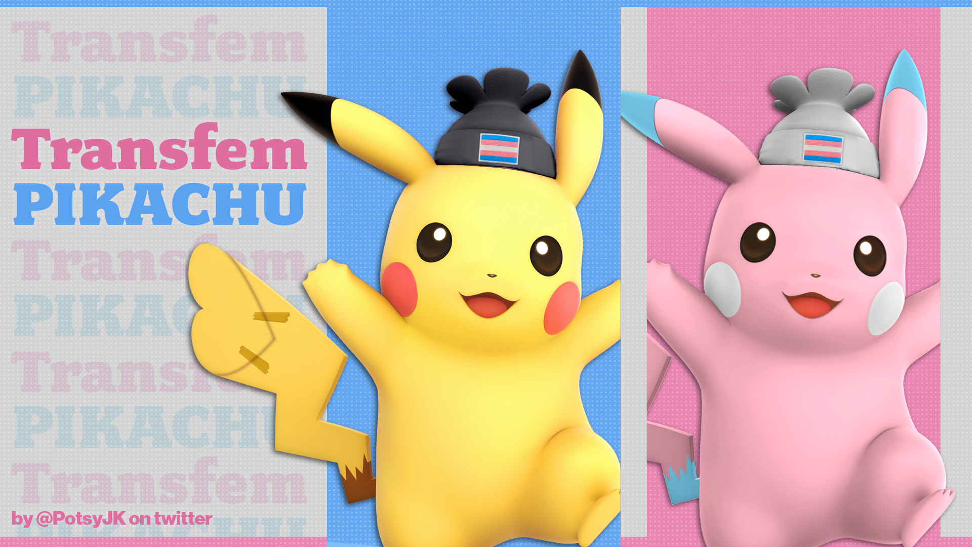 Pink Pikachu Libre c07 [Super Smash Bros. Ultimate] [Mods]