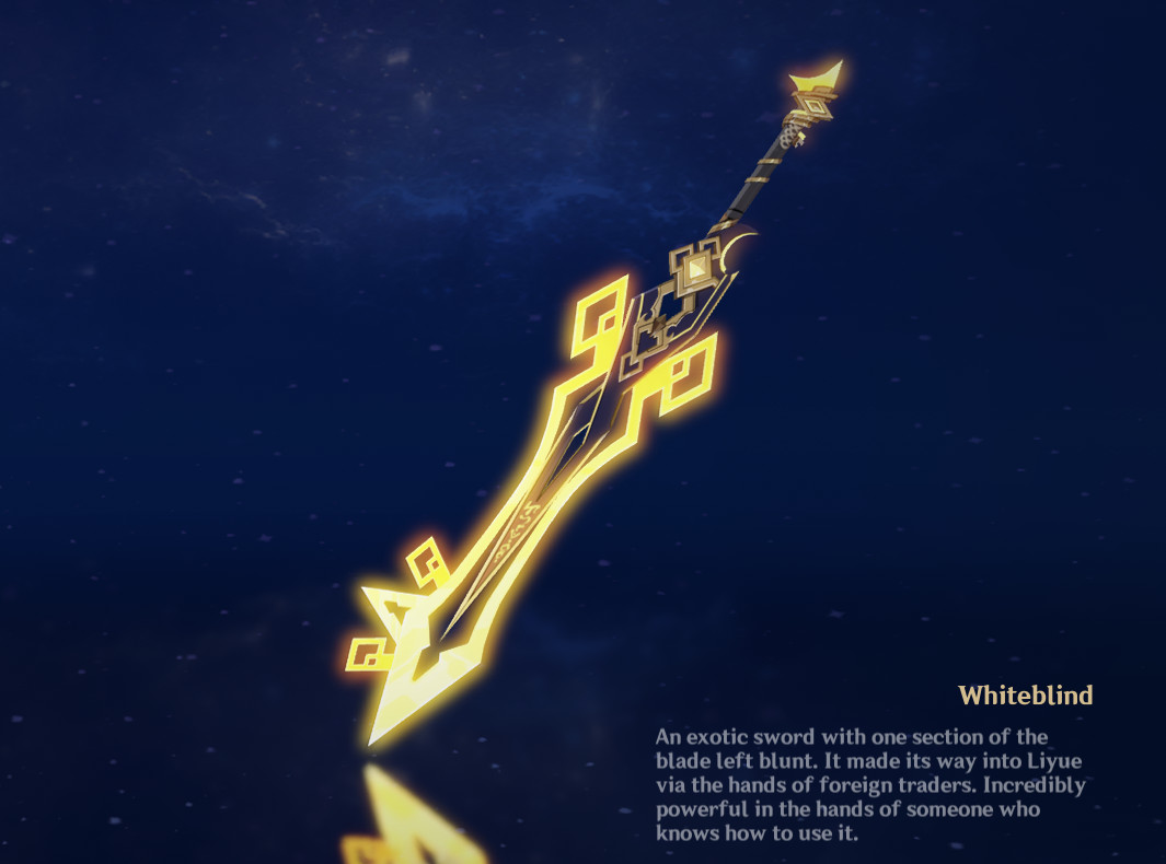 Morax "Keyblade" over WhiteBlind [Genshin Impact] [Mods]