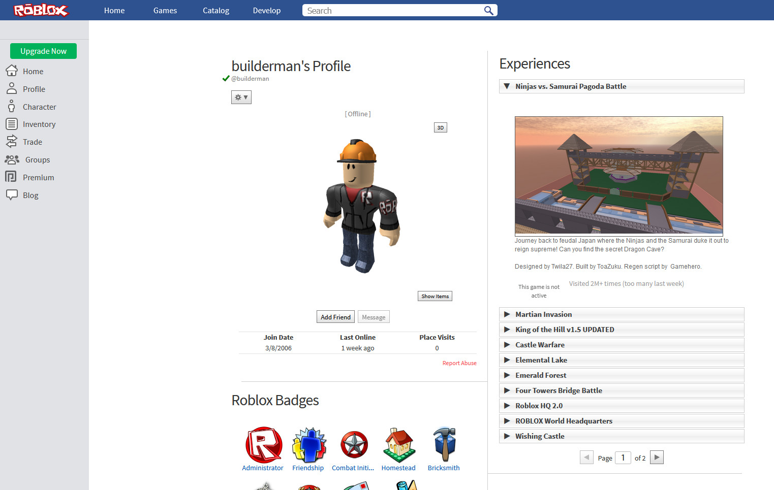 2014-esque Roblox [Roblox] [Mods]