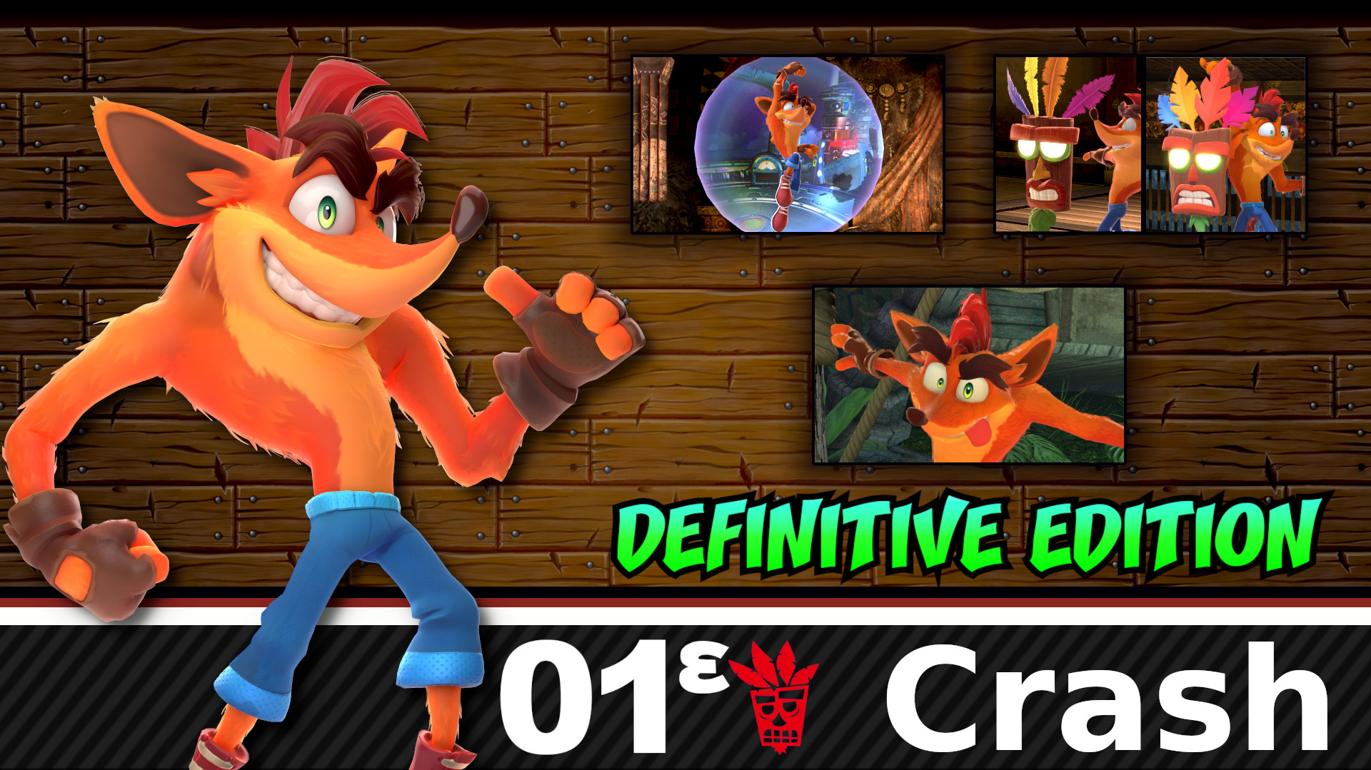 official render of Crash Bandicoot from Crash of the Titans. i