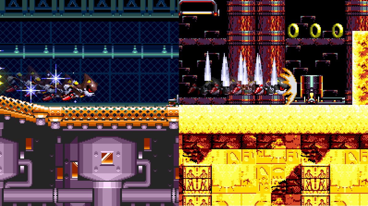 You can fight Metal Sonic and Sonic in Sonic 3 air [Sonic 3 A.I.R.