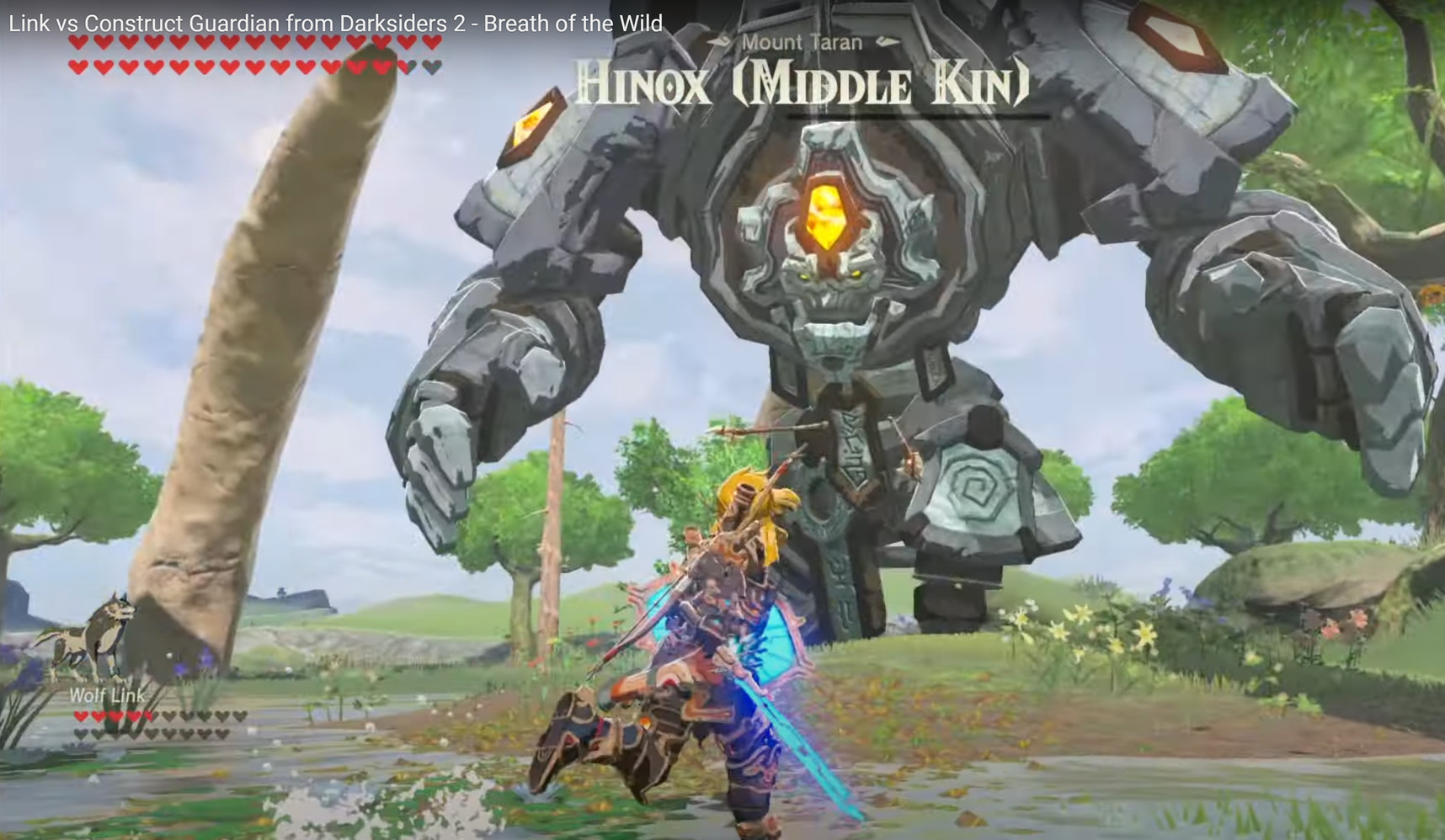 Big Guardian Over Hinoxes The Legend Of Zelda Breath Of The Wild