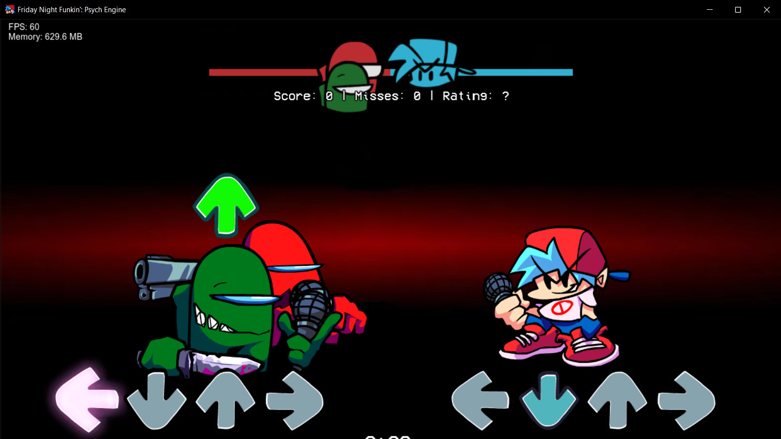 Defeat but red and green sing it