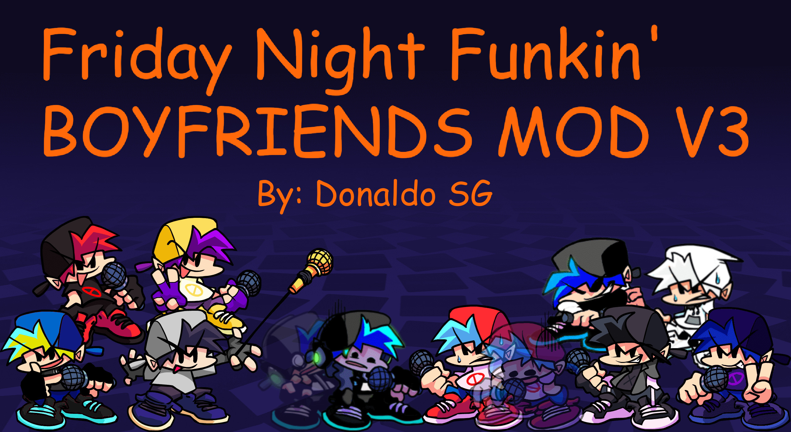 (LAST UPDATE, I GUESS) FNF BOYFRIENDS MOD V3 [Friday Night Funkin'] [Mods]