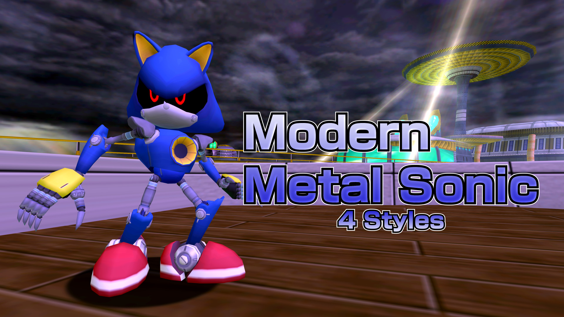 JPGear on X: (WIP) This was inspired by Metal Sonic's overclock mode from Metal  Sonic Rebooted.  / X